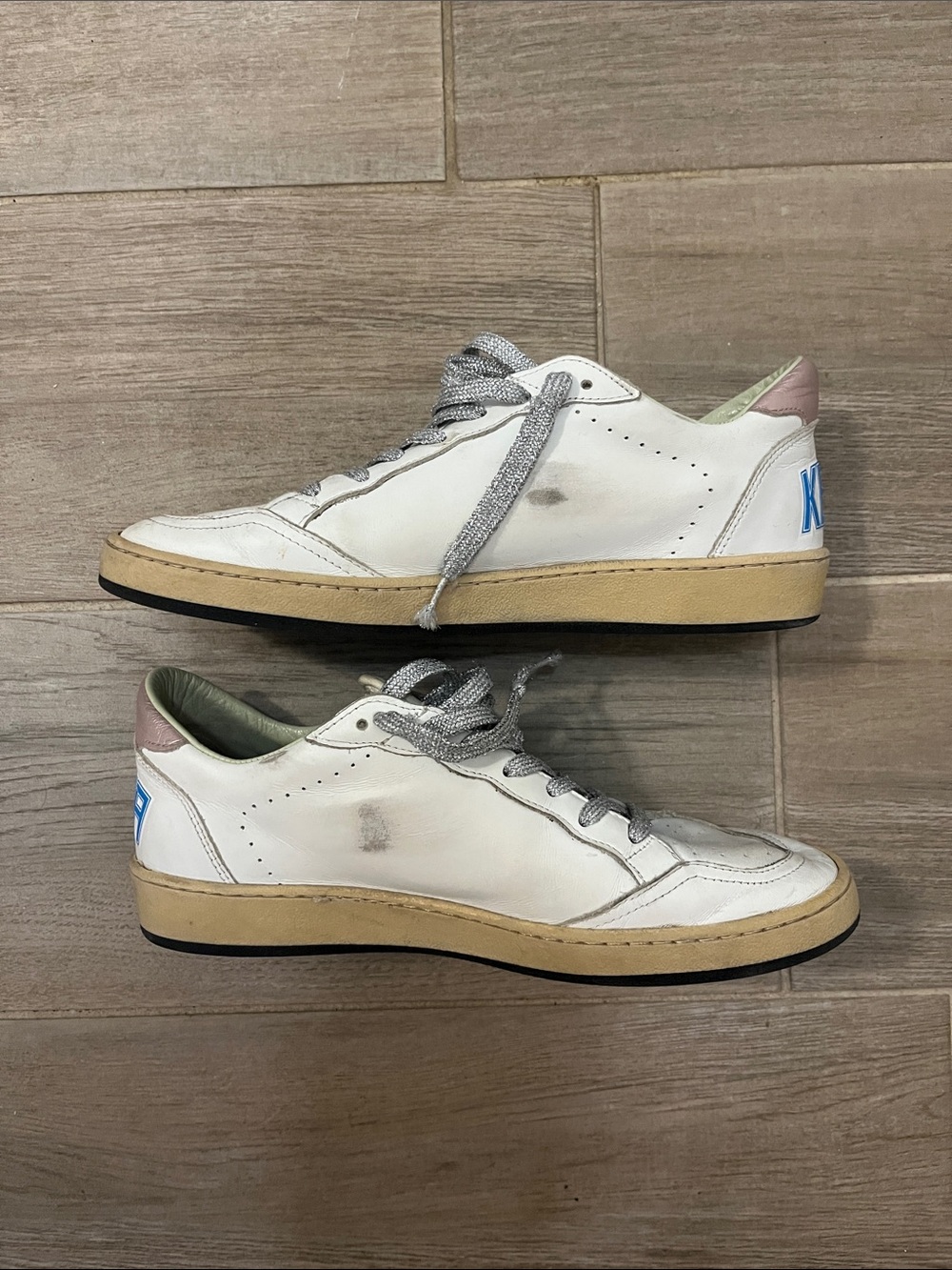 Golden Goose White Leather Ballstar Sneaker - Picture 3 of 15
